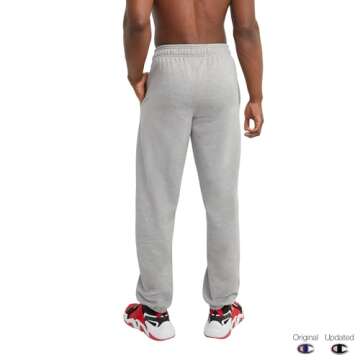 Champion Mens Sweatpants, Powerblend, Relaxed Bottom For (Reg. Or Big & Tall) Athletic-sweatpants, O...
