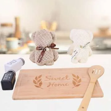 Housewarming Gifts New Home Basket，21-Piece Including Cutting Board, Handwashing Set, and Aromatherapy – Ideal for Housewarming Gifts for Couples, New Home Families, and Closing Gifts for Home Buyers
