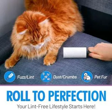 Mini Lint Rollers for Travel – Made in USA – 24 Rolls, 360 Sheets – Small Lint Removers for Pet Hair, Dust, and Debris – Extra Sticky, Easy Peel for Clothes, Furniture, and Car – Portable & Durable