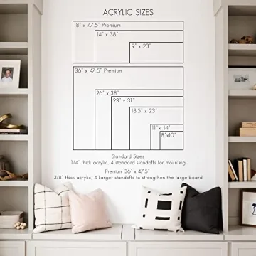 Stylish Acrylic Calendar | Minimalist Dry Erase Planner