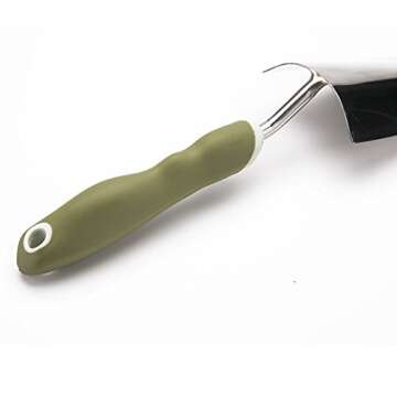 Worth Garden Hand Trowel Small Stainless Steel Tool NO SLIP Heavy Duty Ergonomic Rust Resistant Oversized Sturdy Hand Shovel Weeding Transplanting Digging in Garden Beds