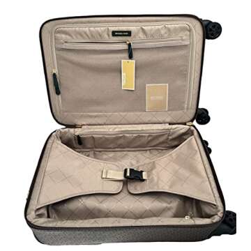 Michael Kors Logo Army Green Rolling Travel Trolley Suitcase Carry-on Bag $898