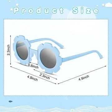 Stylish Kids Flower Sunglasses for Summer Fun