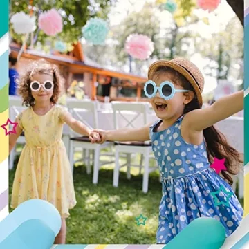Stylish Kids Flower Sunglasses for Summer Fun