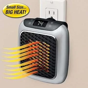 Handy Heater Turbo Heat Compact Wall Outlet Heater