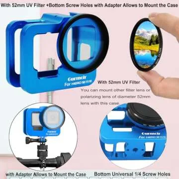 Gurmoir Aluminum Case for GoPro Hero 12/11/10/9