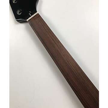 NETANCE 4 String Fretless Electric bass guitar neck Maple 20Fret 34Inch Rosewood fingerboard Nut 42mm Gloss
