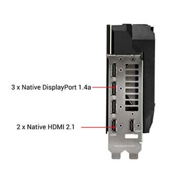 ASUS ROG Strix NVIDIA GeForce RTX 3080 V2 OC Edition Gaming Graphics Card (PCIe 4.0, 10GB GDDR6X, LHR, HDMI 2.1, DisplayPort 1.4a, Axial-tech Fan Design, 2.9-Slot, Super Alloy Power II, GPU Tweak II)