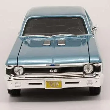 1970 Chevy Nova SS Coupe Blue Diecast Model by Maisto