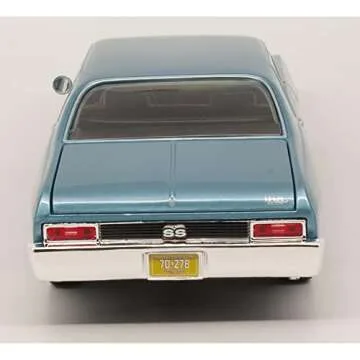 1970 Chevy Nova SS Coupe Blue Diecast Model by Maisto