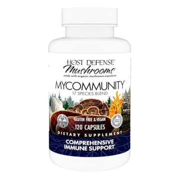 Host Defense MyCommunity Capsules - 17 Species Blend Mushroom Supplement for Immune Support - Herbal...