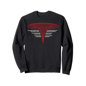 Black Hole, Astrophysics, Space travel, Diagram, Wire Frame Sweatshirt