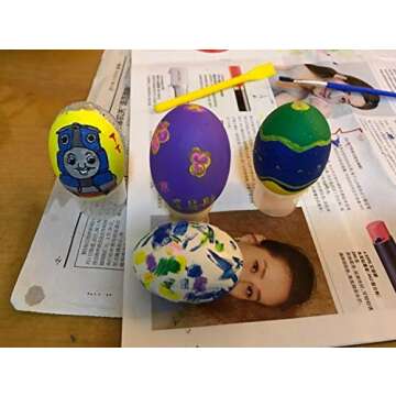 GREEN FABWOOD Wooden Fake Eggs-6Piece