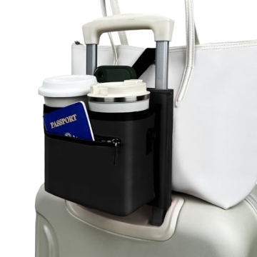 Tuegher Travel Luggage Cup Holder for Hands-Free Convenience