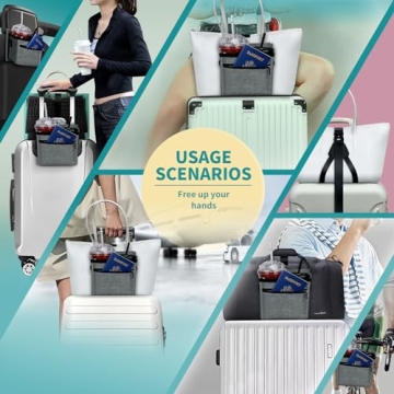 Tuegher Travel Luggage Cup Holder for Hands-Free Convenience