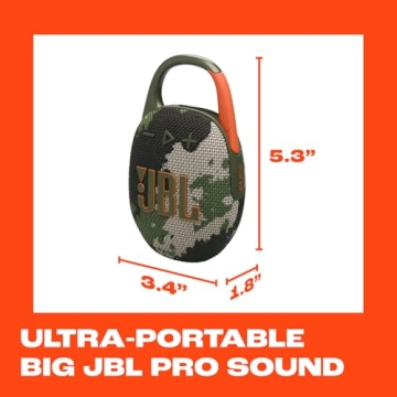 JBL Clip 5 Ultra-Portable Waterproof Bluetooth Speaker