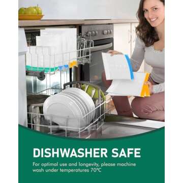 IDEATECH Freezer Bags - Versatile Food Storage for Easy Organization and Travel (18 Pack)