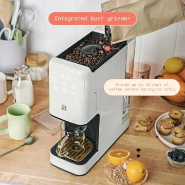 Beautiful Perfect Grind Programmable Single Serve Coffee Maker with Touch Display and Integrated Bur...