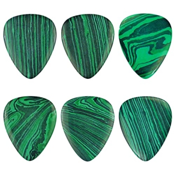 Handcrafted Green Malachite Stone Guitar Pick – 3.0mm