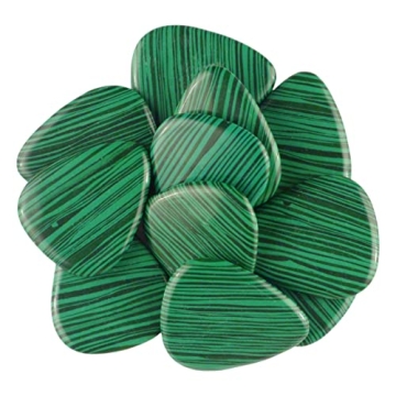 Handcrafted Green Malachite Stone Guitar Pick – 3.0mm