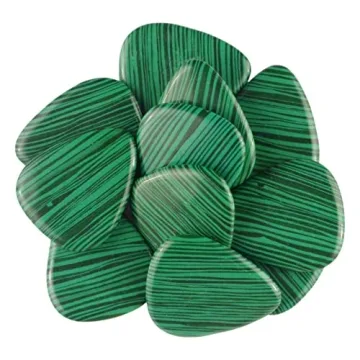 Handcrafted Green Malachite Stone Guitar Pick – 3.0mm