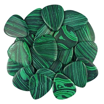 Handcrafted Green Malachite Stone Guitar Pick – 3.0mm