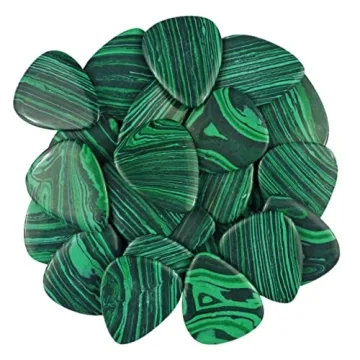 Handcrafted Green Malachite Stone Guitar Pick – 3.0mm