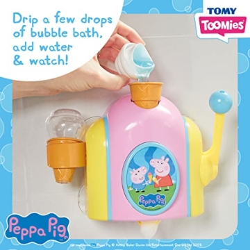 Toomies Peppa Pig Bubble Ice Cream Maker Bubble Bath Toy - Toddler Bath Toys Bubble Maker - Peppa Pig Toy with Foam-Producing Pump Action - Ages 18 Months and Up