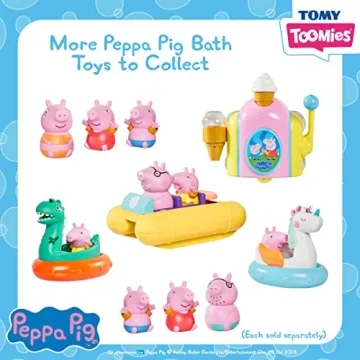 Toomies Peppa Pig Bubble Ice Cream Maker Bubble Bath Toy - Toddler Bath Toys Bubble Maker - Peppa Pig Toy with Foam-Producing Pump Action - Ages 18 Months and Up
