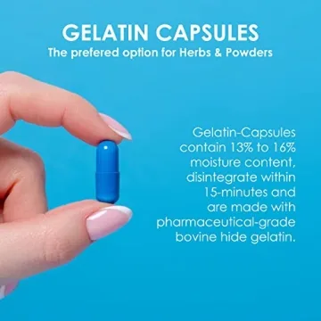 Capsuline Size 0 Gelatin Capsules - 1000 Count - Pure & Gluten Free