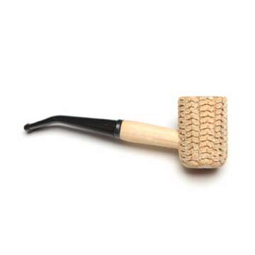 Missouri Meerschaum - Missouri Pride Corn Cob Tobacco Pipe - 5th Avenue, Bent Bit
