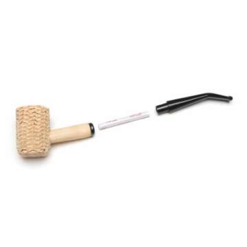 Missouri Meerschaum - Missouri Pride Corn Cob Tobacco Pipe - 5th Avenue, Bent Bit