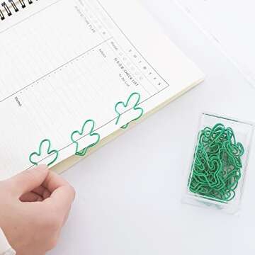 Large Paper Clips 30pcs Cute Cactus Shaped Paper Clip Bookmark Office School Stationery Supplies Marking Clips