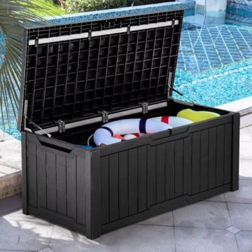 YITAHOME 120 Gallon Outdoor Storage Deck Box for Garden