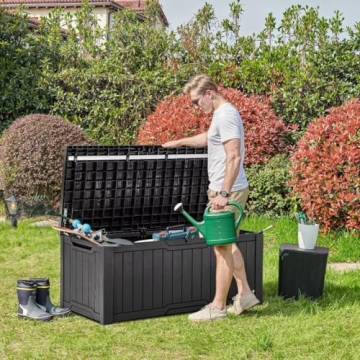 YITAHOME 120 Gallon Outdoor Storage Deck Box for Garden