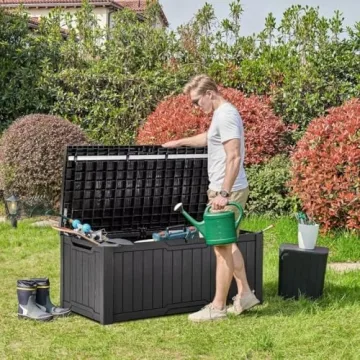 YITAHOME 120 Gallon Outdoor Storage Deck Box for Garden