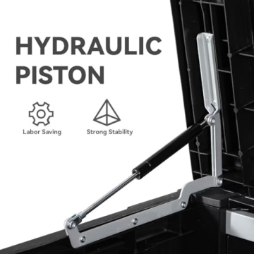 YITAHOME 120 Gallon Outdoor Storage Deck Box for Garden