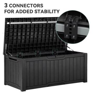 YITAHOME 120 Gallon Outdoor Storage Deck Box for Garden