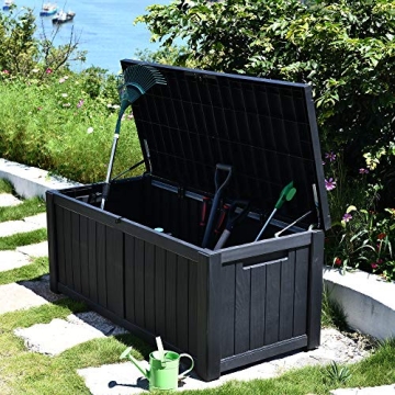YITAHOME 120 Gallon Outdoor Storage Deck Box for Garden