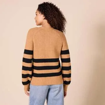 Amazon Essentials Women's Soft Touch Ribbed Blouson Cardigan - Cozy Everyday Layering