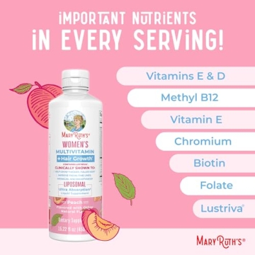 MaryRuth Organics Lustriva Hair Growth Multivitamin for Women