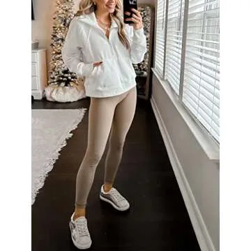 HeyNuts Essential 7/8 Leggings High Waisted Yoga Pants for Women, High Waisted Workout Pants Compression Leggings with Inner Pockets Carbon Dust_25'' M(8/10)