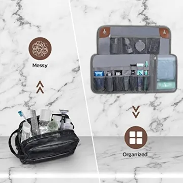 Compact Men's Toiletry Bag - Water-Resistant Organizer