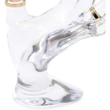 Juvale Clear Hand Shaped Transparent Ring Holder Stand for Jewelry Display, Ring Display, and Jewelry Holder - 6.3 Inches