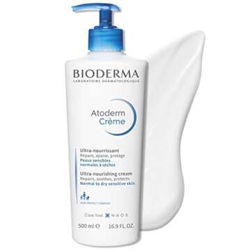 Bioderma - Atoderm - Cream - Nourishing Body Cream - for Normal to Dry Sensitive Skin 16.7 Fl Oz (Pack of 1)
