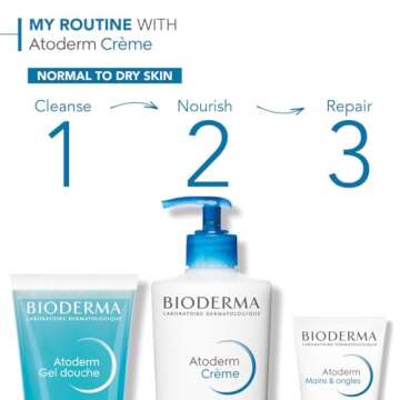 Bioderma - Atoderm - Cream - Nourishing Body Cream - for Normal to Dry Sensitive Skin 16.7 Fl Oz (Pack of 1)