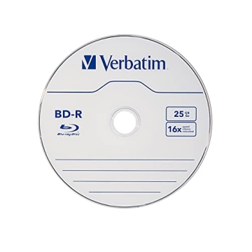Verbatim 25GB Blu-ray Discs 50 Pack for Reliable Backup