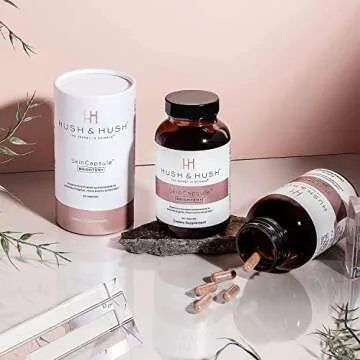 Hush & Hush SkinCapsule Brighten+ - Skin Brightening Vitamin C Supplement - Glowing Skin Beauty Vita...