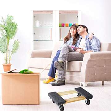 Haul Master Mover's Dolly 1000 lbs. Weight Capacity, 18" L x 12-1/4" W