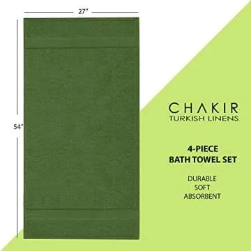 Chakir Turkish Linens Premium 100% Cotton Bath Towels